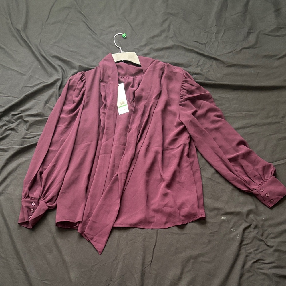 Calvin Klein Elegant Dark Purple Blouse